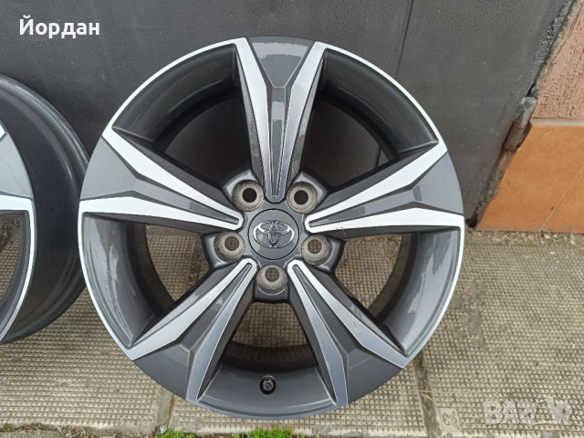 ОРИГИНАЛНИ джанти 17 '' цола 5x114,3 ТОЙОТА / TOYOTA + датчици 6,5J ET45, снимка 9 - Гуми и джанти - 53965272
