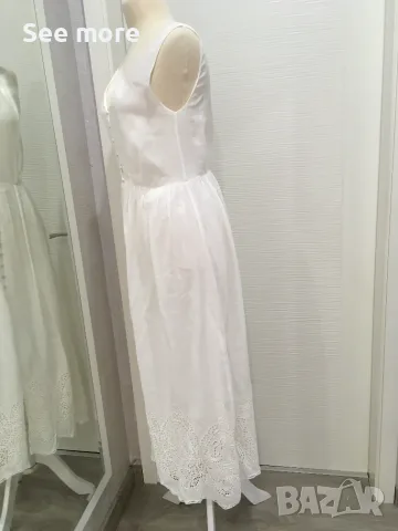 Massimo Dutti рокля 100% памук с бродерия!, снимка 6 - Рокли - 55606962
