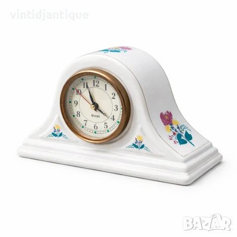 Керамичен настолен часовник Laura Ashley , снимка 3 - Антикварни и старинни предмети - 54137082