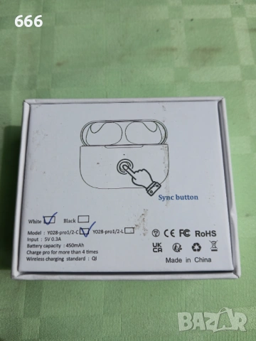Калъф за безжично зареждане, съвместим с AirPods Pro 1 и Pro 2, бутон за синхронизиране, снимка 9 - Друга електроника - 54202644