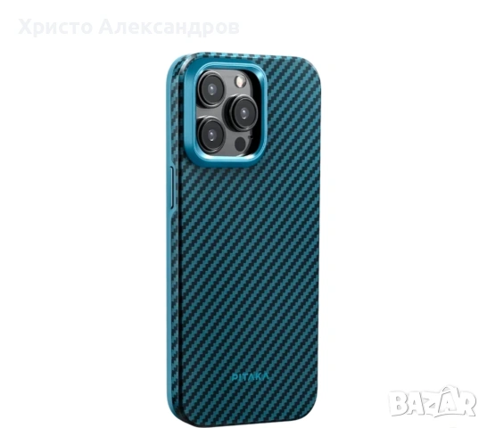 Кейс Pitaka MagEZ Case Pro 4 за iPhone 15 Pro (6.1"), Aramid Fiber 1500D, снимка 3 - Калъфи, кейсове - 54543590