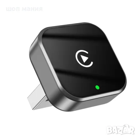 Безжичен адаптер Wireless CarPlay & Android Auto – Plug & Play, Bluetooth 5.0, USB/USB-C