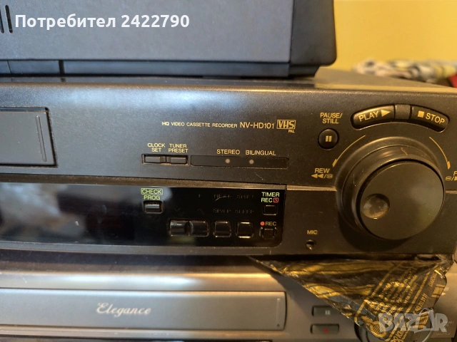 VHS видео Panasonic , снимка 2 - Плейъри, домашно кино, прожектори - 54037623