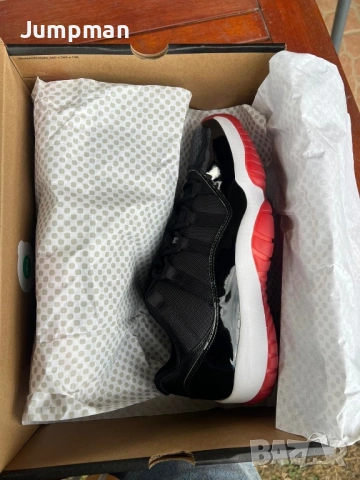 Мьжки кецове Jordan 11 low Bred, снимка 10 - Кецове - 54894763