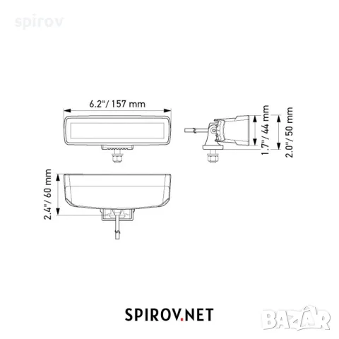 LED бар HELLA Black Magic 12/24V 30W 2000lm 5700K, снимка 4 - Крушки - 55701732