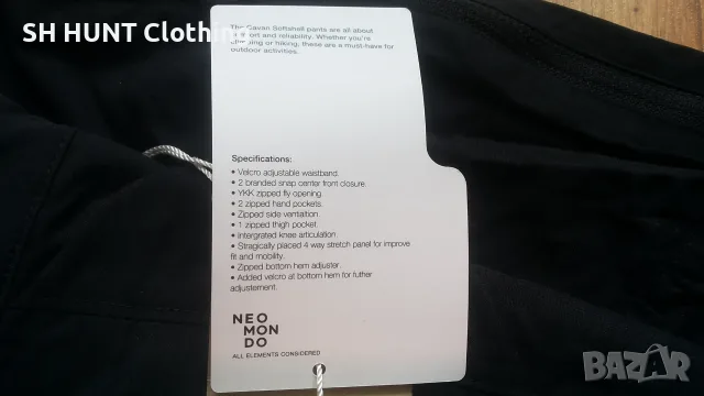 NEO MON DO Cavan Softshell Stretch Pants размер XL панталон с от части еластична материя - 2776, снимка 10 - Панталони - 55301593