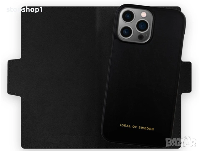 Кейс-портфейл IDEAL OF SWEDEN в NEO NOIR CROCO за iPhone 12 Pro Max, снимка 4 - Калъфи, кейсове - 54192406