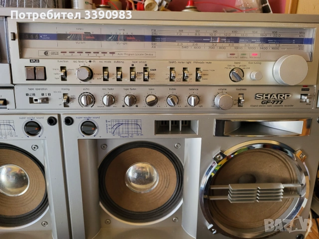 SHARP GF-777, снимка 4 - Радиокасетофони, транзистори - 54317504