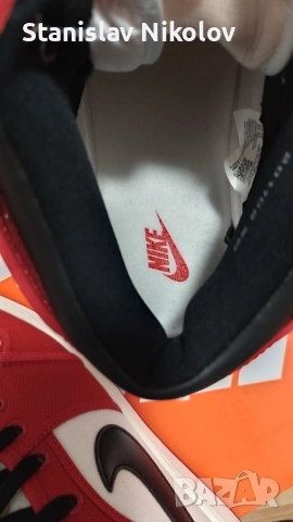 Nike Air Jordan 1 KO 2021 Chicago, Size 11 University Red Black , снимка 5 - Спортни обувки - 54541102