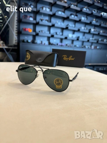 очила с черен обикновен калъф с ув защита ray ban 