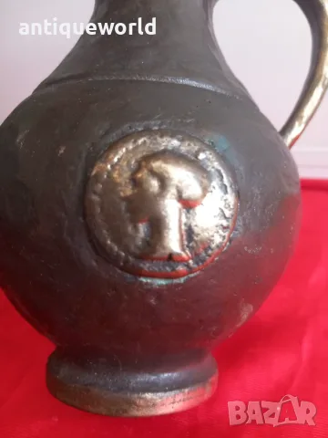 Стара Масивна БРОНЗОВА Кана ,Тежък Бронз, снимка 3 - Антикварни и старинни предмети - 55660370