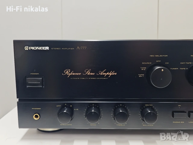 стерео Hi-Fi усилвател PIONEER A-777, снимка 2 - Ресийвъри, усилватели, смесителни пултове - 54553100