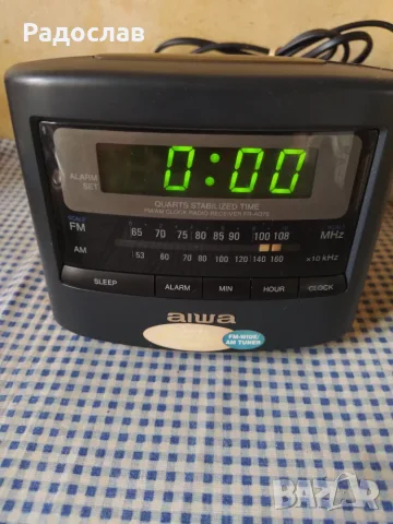радио - часовник AIWA, снимка 2 - Радиокасетофони, транзистори - 55448560