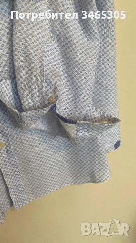 Massimo Dutti ленена мъжка риза L, снимка 6 - Ризи - 54663061