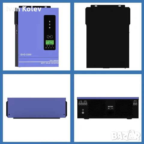 Хибриден Соларен Инвертор ANERN Модел AN-SCI-EVO-3200, Мощност 3.2kW (3200VA/3000W), снимка 4 - Друга електроника - 54109769
