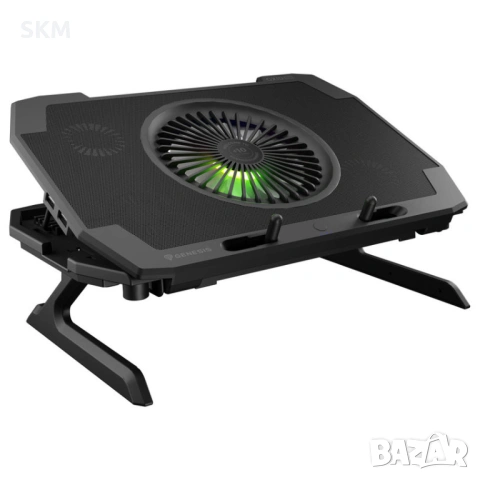 Охладителна подложка за лаптоп Genesis Oxid 850 RGB / 17.3" / Метална / Гаранция Laptop.bg