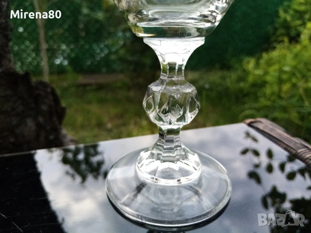 5 български кристални чаши за вино, снимка 2 - Чаши - 54428365