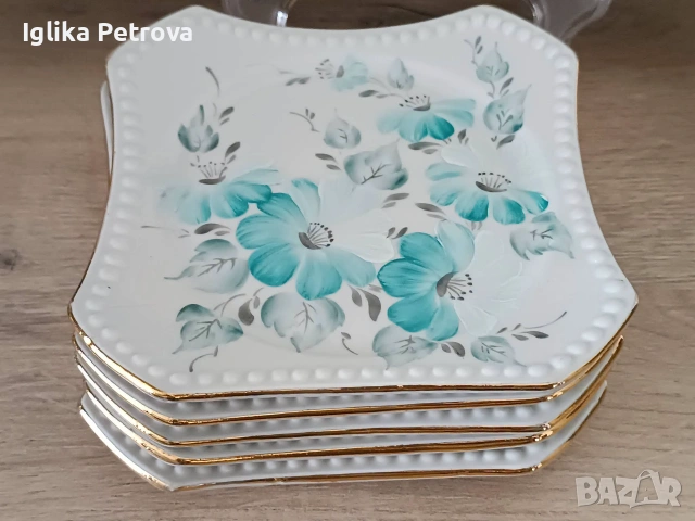 Сервиз за десерт Изида, снимка 7 - Антикварни и старинни предмети - 54982334