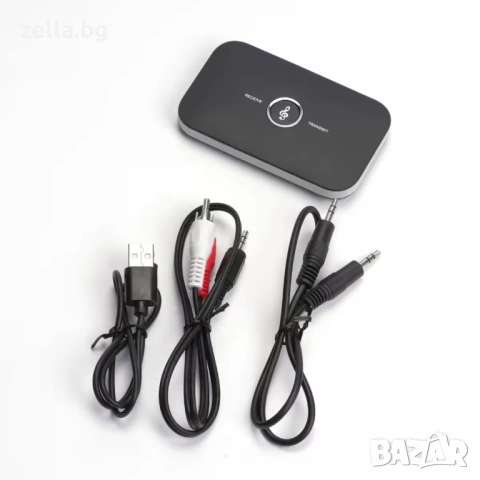 Bluetooth 5.0 аудио адаптер, предавател и приемник 2в1 за TV, кола, 3.5mm жак, RCA, USB 10208, снимка 4 - Друга електроника - 54660837
