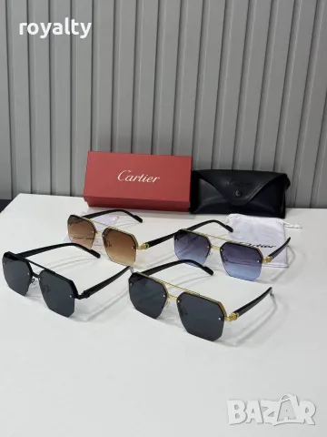 Cartier Нови Дамски Слънчеви Очила Различни Цветове + Калъф и Кутия 