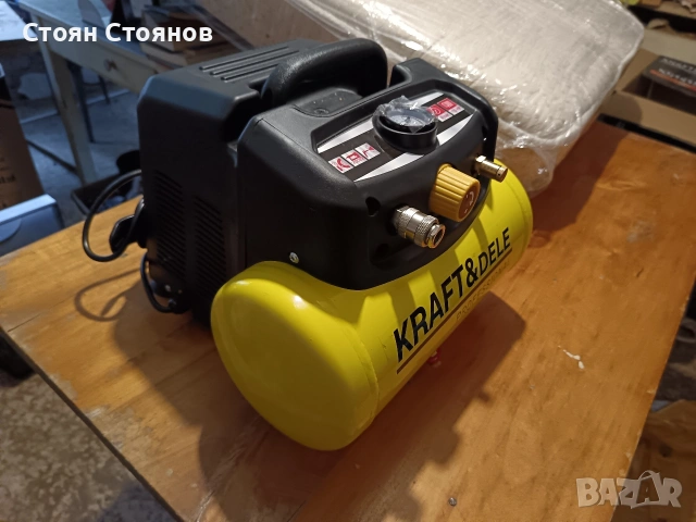 Компресор за въздух 6 литра , снимка 2 - Компресори - 54748351
