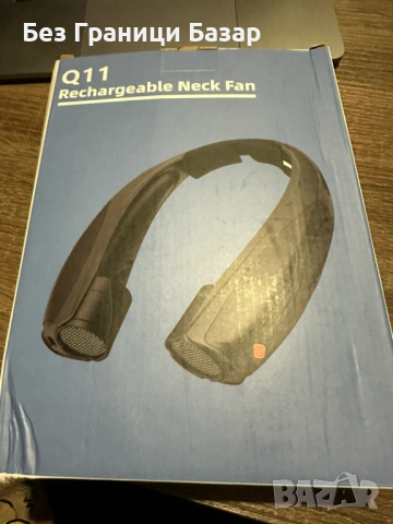 Нов летен Безжичен вентилатор за врат Q11 – спорт, пътуване, работа, снимка 2 - Други стоки за дома - 54089790