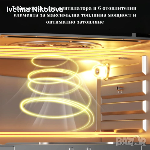 Комбиниран фритюрник с горещ въздух и фурна XXL 28 литра - здравословно готвене за цялото семейство, снимка 4 - Фритюрници - 54154854