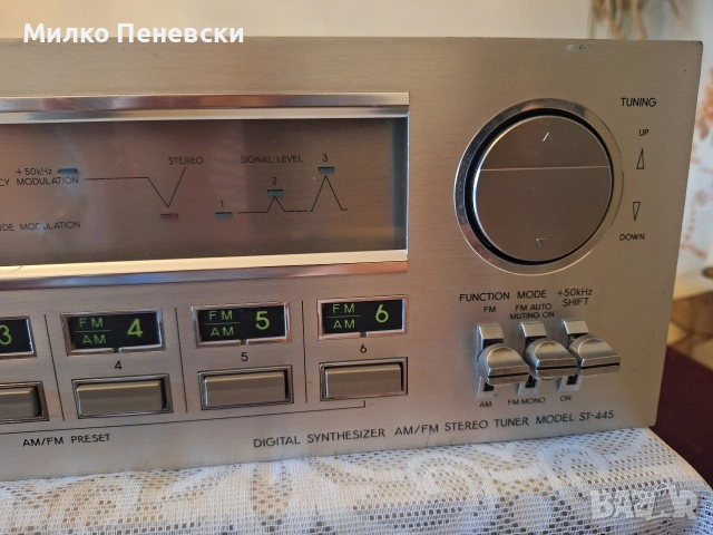 TOSHIBA ST 445 STEREO TUNER.MADE IN JAPAN., снимка 3 - Ресийвъри, усилватели, смесителни пултове - 54889184