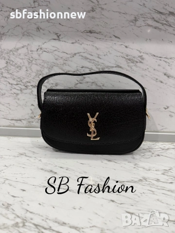 Ysl дамска чанта, черна, бежова и бялА, снимка 4 - Чанти - 55040097