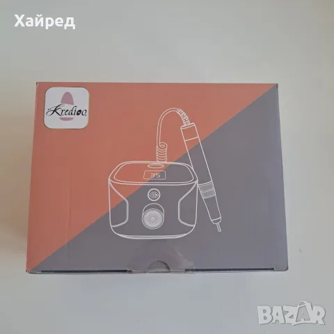 Нова Професионална електрическа фреза, пила за маникюр и педикюр 35000 RPM с LCD дисплей – комплект, снимка 8 - Продукти за маникюр - 55304683