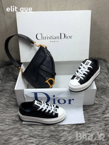 дамски кецове и чанта Christian Dior , снимка 6 - Кецове - 55089283