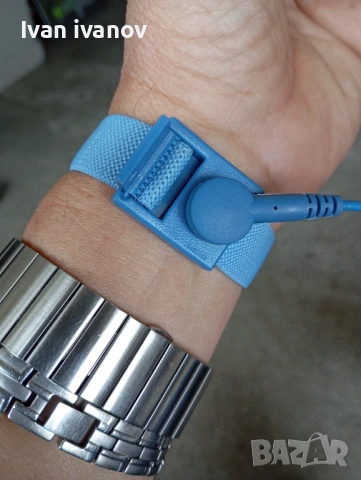 Антистатична лента за ръка, снимка 4 - Части и Платки - 54026795