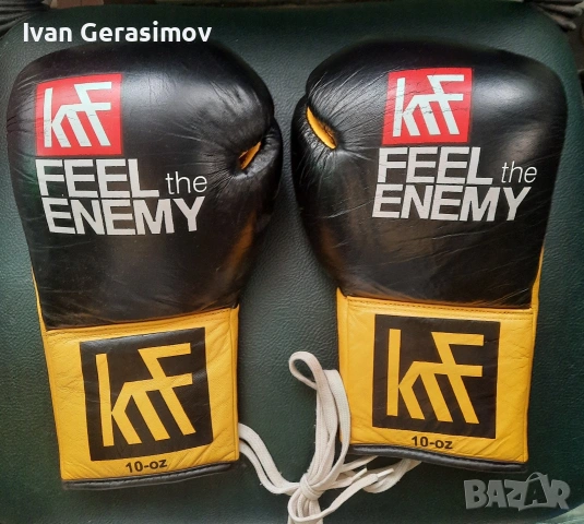 Боксови ръкавици от чиста кожа, снимка 2 - Бокс - 54273391