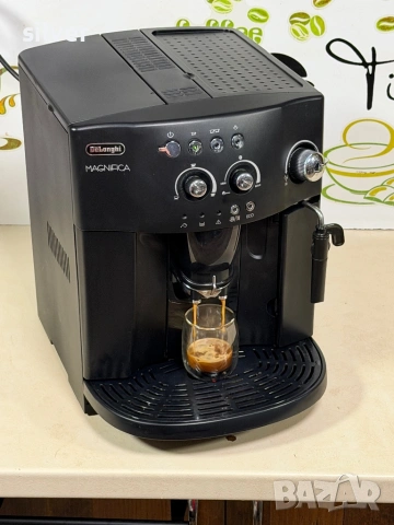 Кафемашина кафе автомат delonghi magnifica с гаранция, снимка 4 - Кафемашини - 54842671