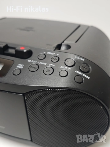 FM стерео радио касетофон CD плейър SONY CFD-S70 , снимка 4 - Радиокасетофони, транзистори - 54776620