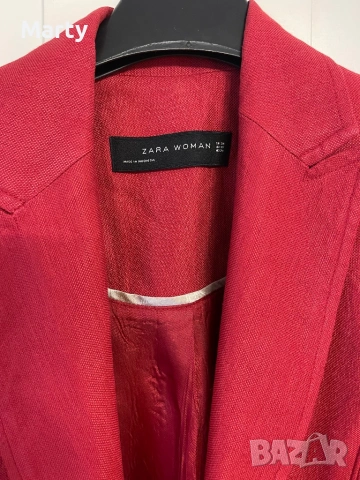 Ленено сако Zara, снимка 2 - Сака - 54717907
