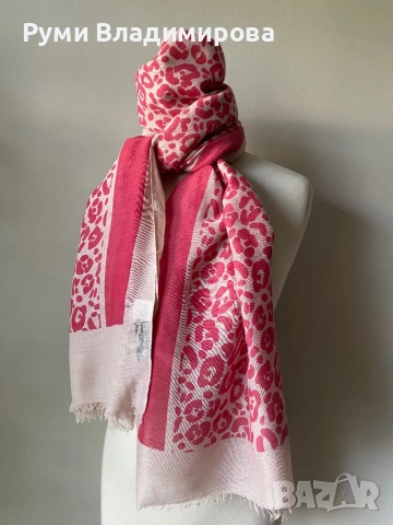 Бял шал от 100 % памук, R essential, снимка 6 - Шалове - 54262798