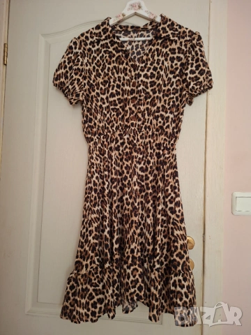 Нова рокля леопардов принт, снимка 3 - Рокли - 54120464