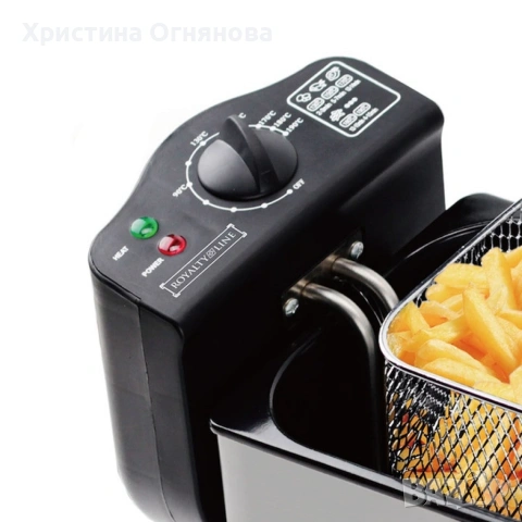 Електрически фритюрник Royalty Line RL-EFT2000, 3 литра, 2000W, снимка 2 - Фритюрници - 54172338