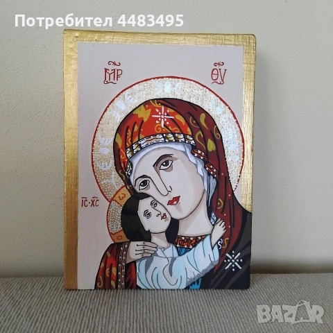 Икона Богородица , снимка 2 - Икони - 54383277