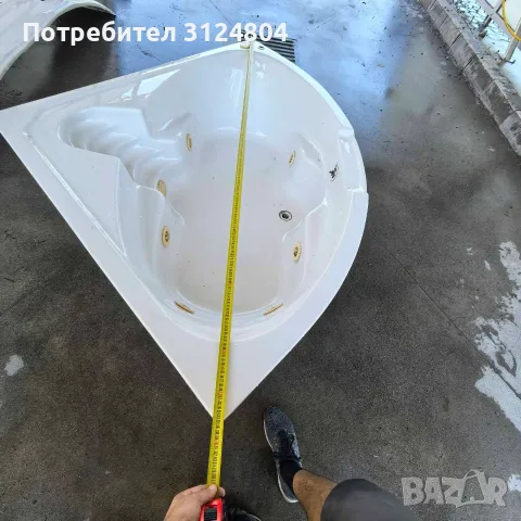 Вана джакузи за баня ъглово, снимка 3 - Други стоки за дома - 55310318