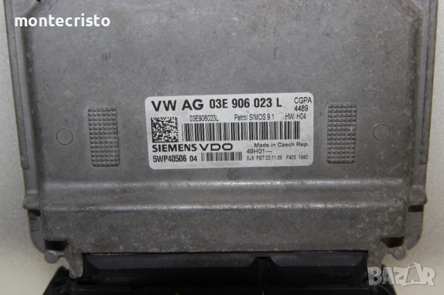 Моторен компютър VW Polo (2009-2014г.) 03E906023L / 03E 906 023 L / 5WP40506 04 / SIMOS 9.1, снимка 2 - Части - 54773138