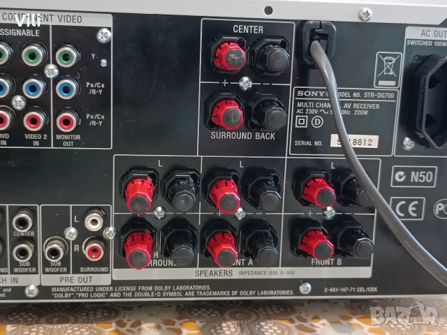 🎬 Sony STR-DG700 🎬, снимка 8 - Ресийвъри, усилватели, смесителни пултове - 55192280