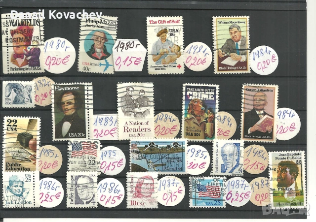 Пощ .марки - Америка - серии , м/у 1954-2003 год ., снимка 4 - Филателия - 55277373