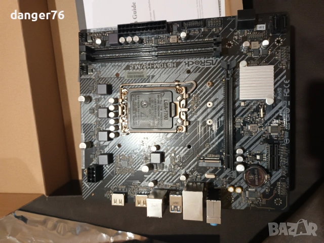 Продавам дънна платка ASROCK H610M H2 M2 DDR4 сокет 1700 с гаранция 36месеца, снимка 5 - Дънни платки - 54672092