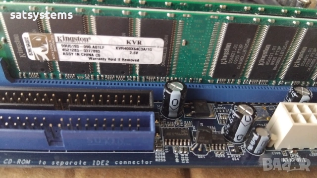 Дънна платка ASRock P4i65G Socket 478 CPU+FAN+RAM, снимка 6 - Дънни платки - 54402952