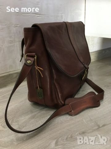 HARTMANN Unisex Винтидж чанта кожа, снимка 3 - Чанти - 54001382