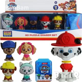 3D Puzzle Paw Patrol / Nickelodeon DISNEY FROZEN - гумичка - 2 модела