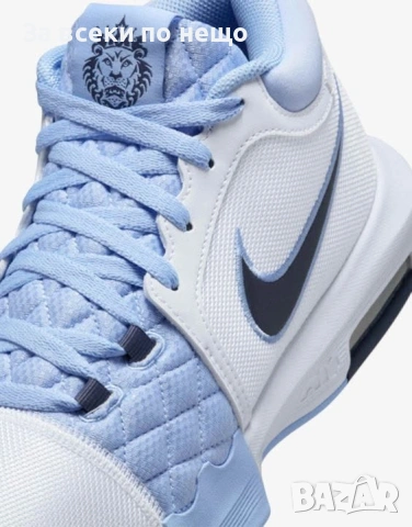 NIKE x LeBron Witness 8 White / Blue Мъжки Баскетболни Обувки👟Мъжки Маратонки Код P2796, снимка 4 - Маратонки - 55227586