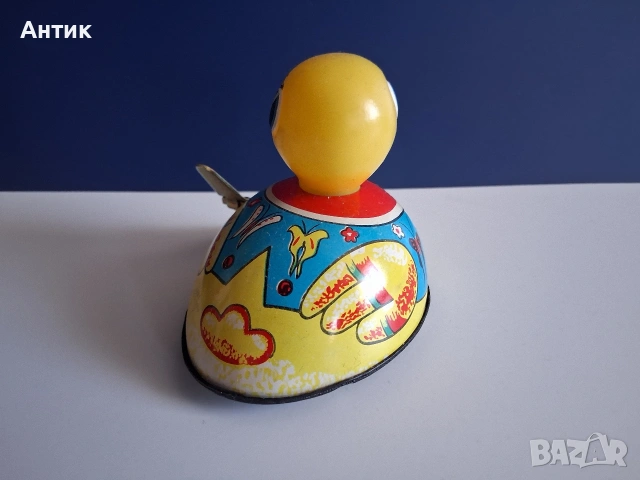 Две Стари Ламаринени Играчки Аленушка Пате от Соца, снимка 12 - Колекции - 55075953